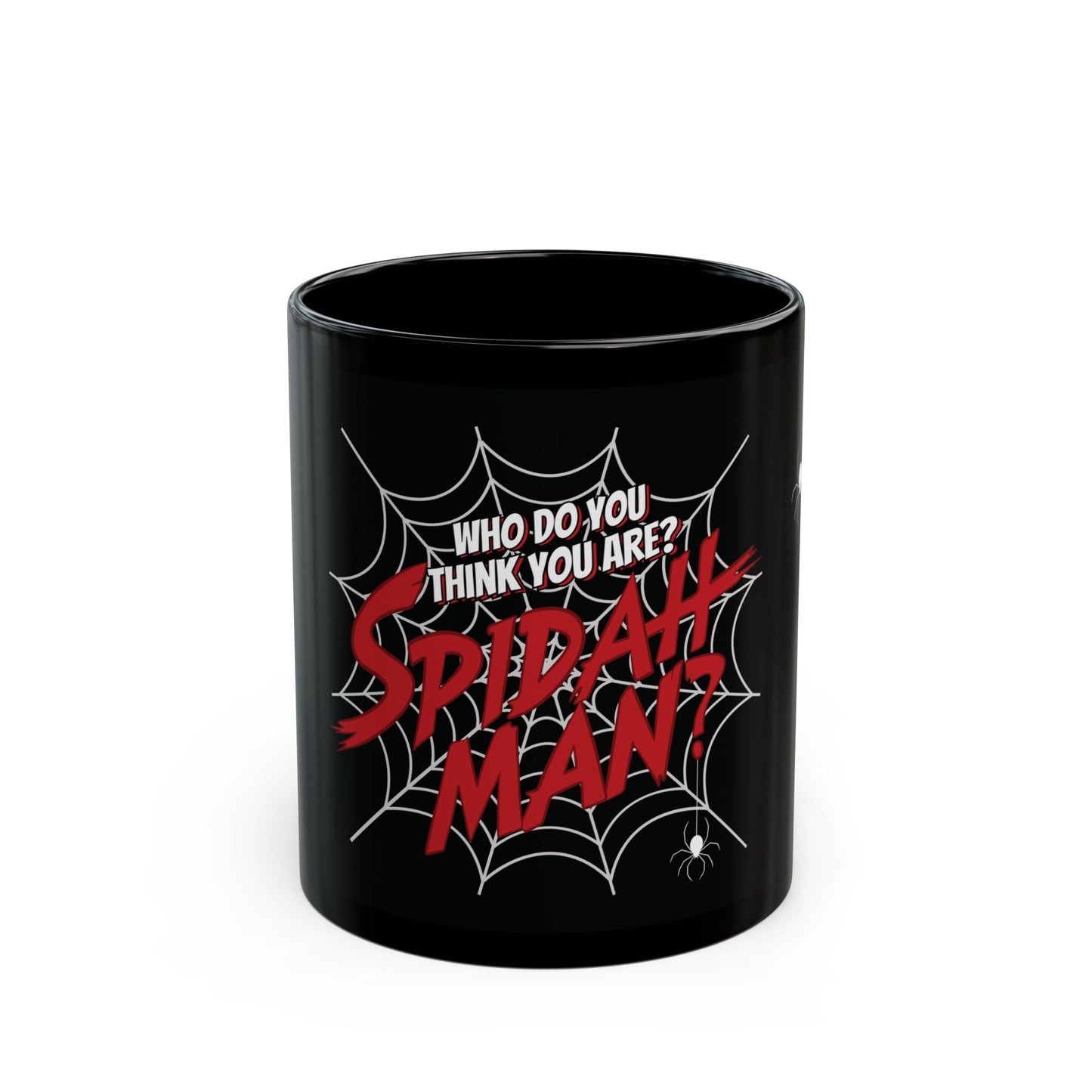 "Spidah-Man" 11oz Black Mug